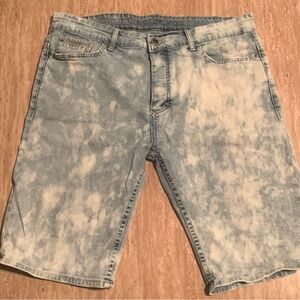Calvin Klein Jeans Light Blue Acid Wash Shorts